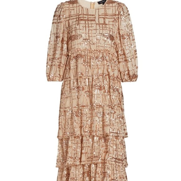 En Saison Tiered Sequin Midi Dress - Picture 3 of 10
